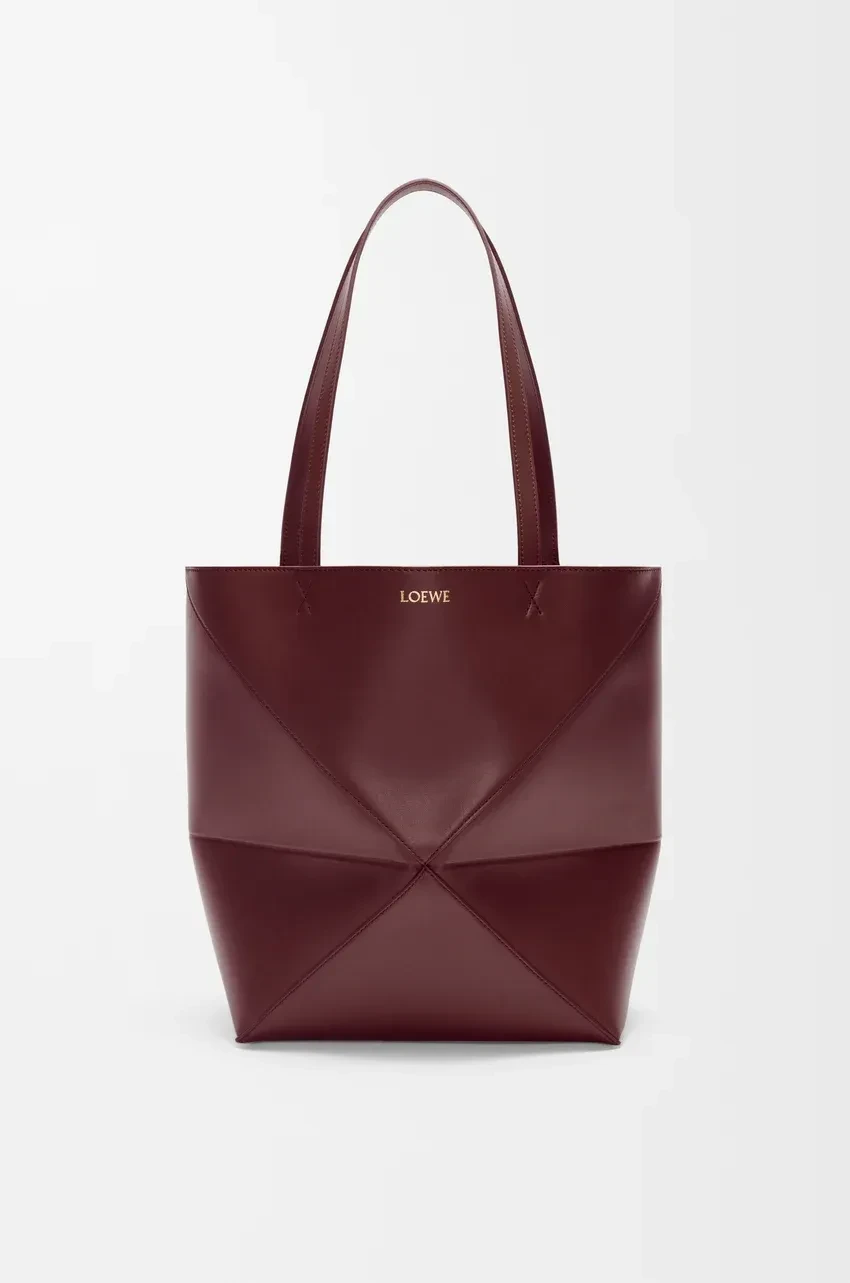 LOEWE Puzzle Tote Medium Burgundy