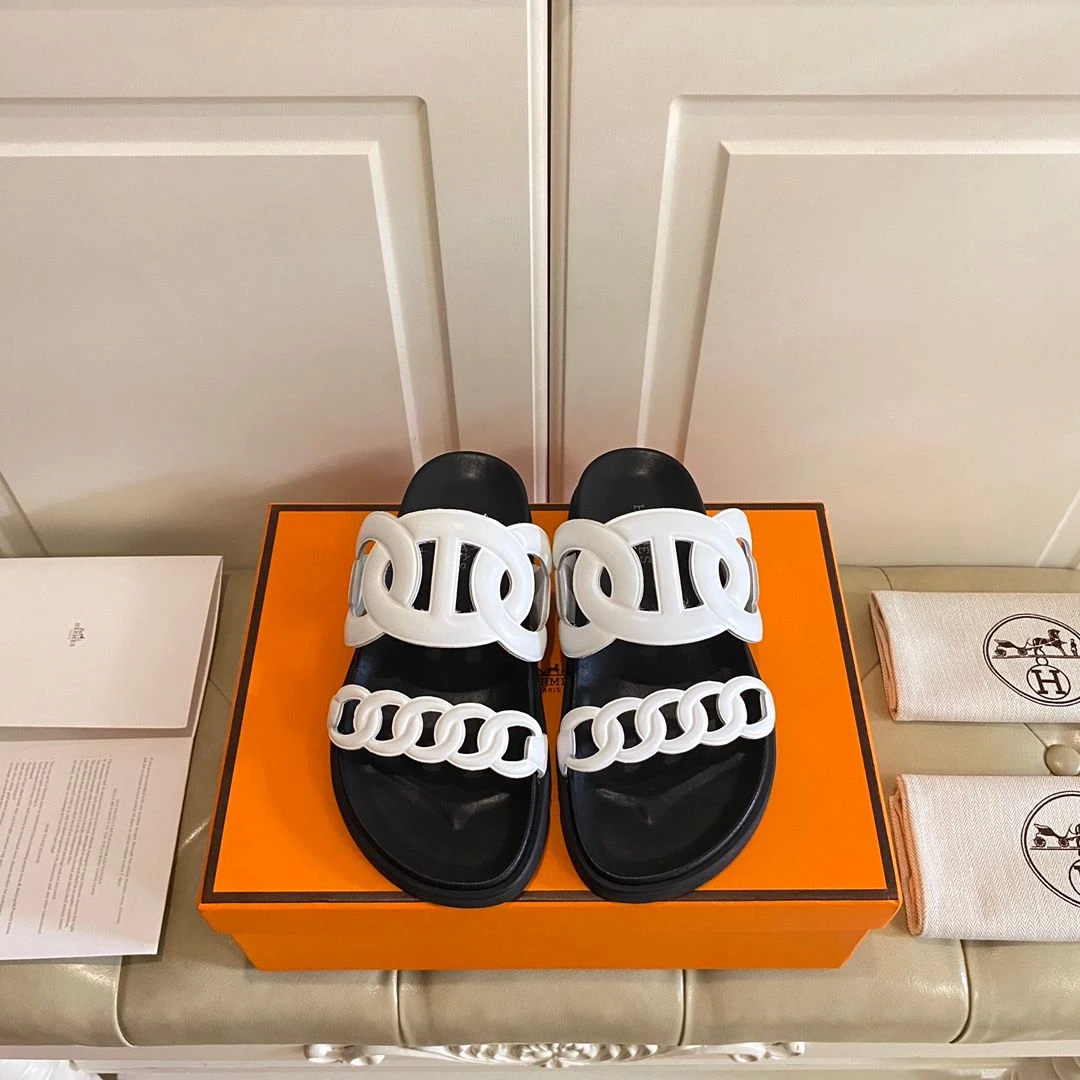 Hermes Hermès Sandalias Extra (Black White)