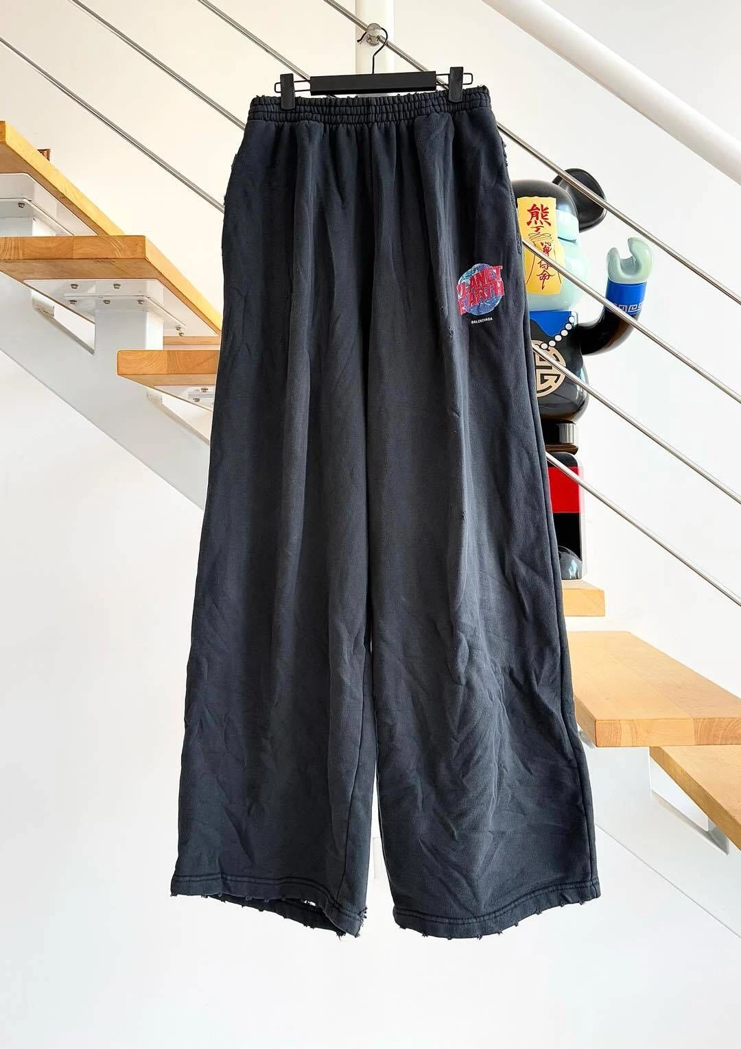 "Planet Earth Wide Leg Trousers" Balenciaga