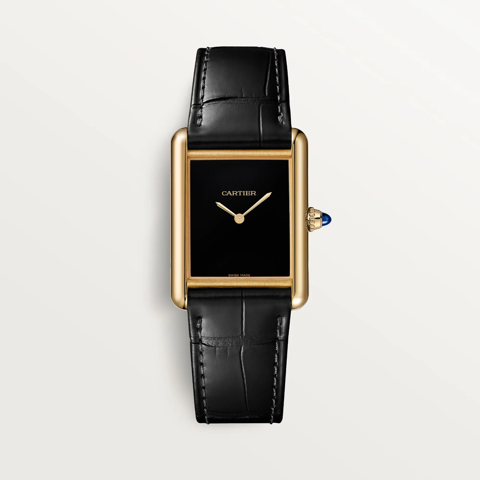 Cartier Tank Louis Cartier Large model Yellow gold / Black