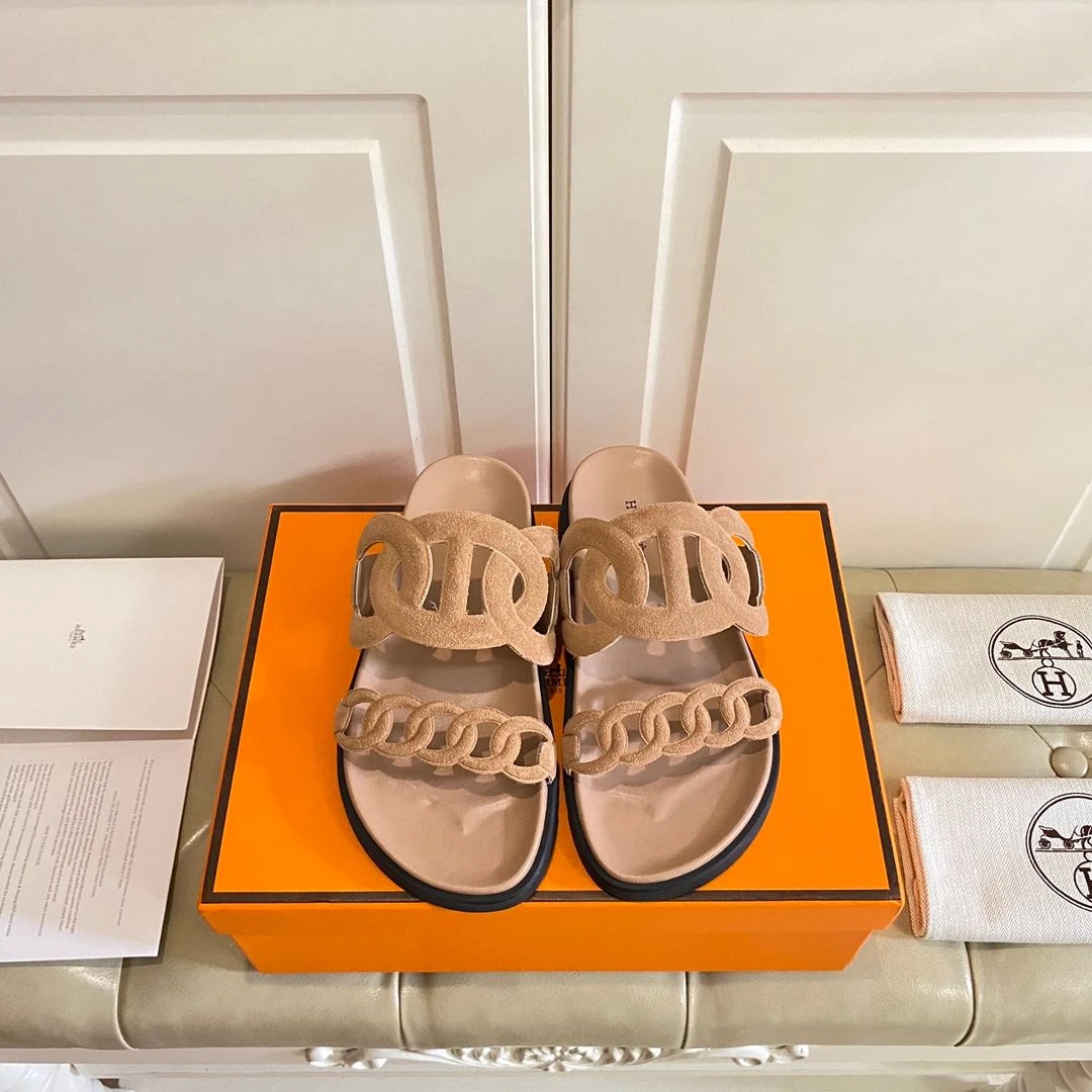 Hermes Hermès Sandalias Extra (Suede Beige)