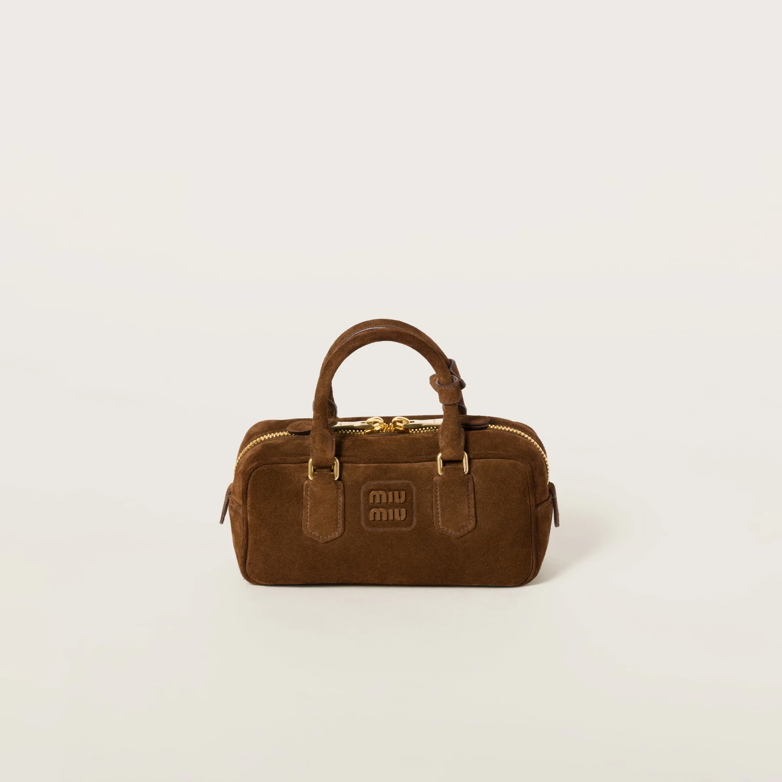 Miu Miu Arcadie suede tote bag (Brown)