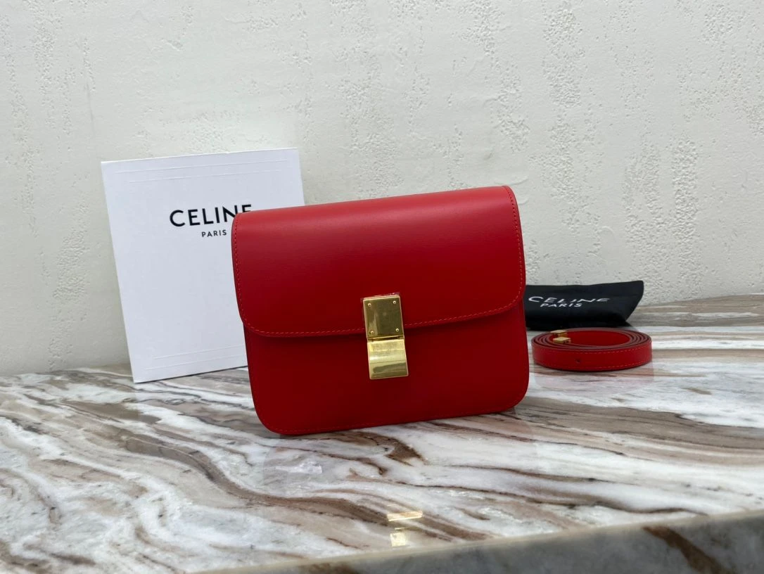 Celine Box Bag (Red)