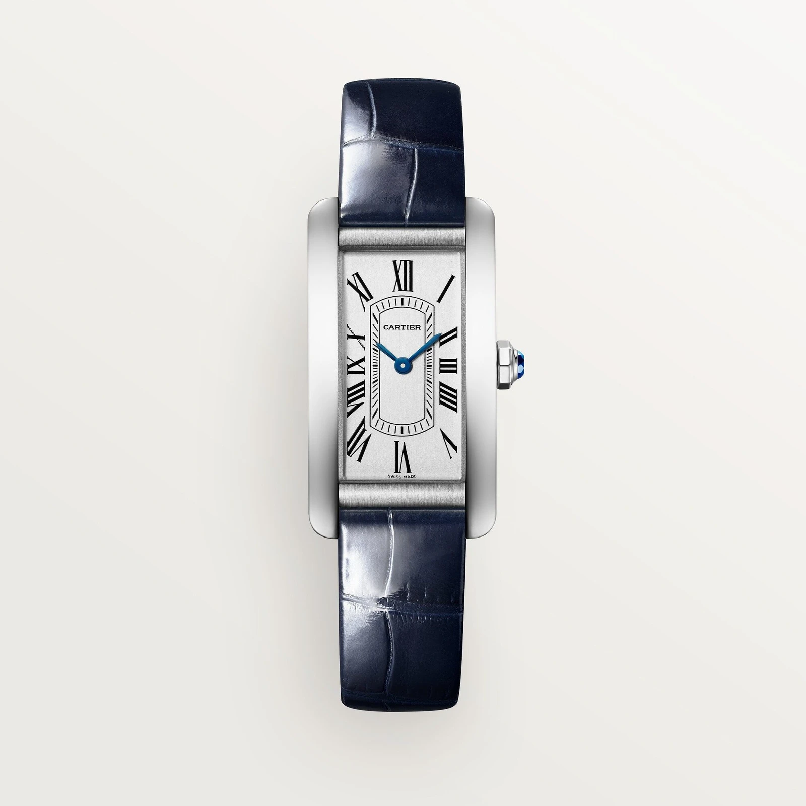 Cartier Tank Américaine Stainless Steel / Blue