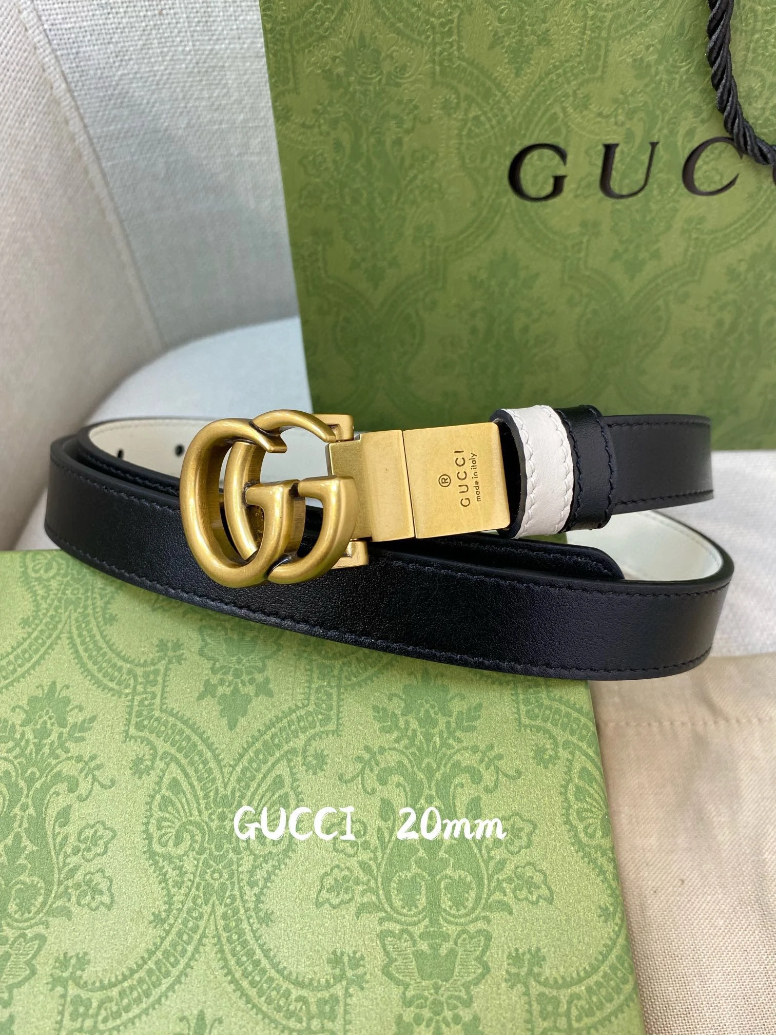Gucci belt (Black-White)