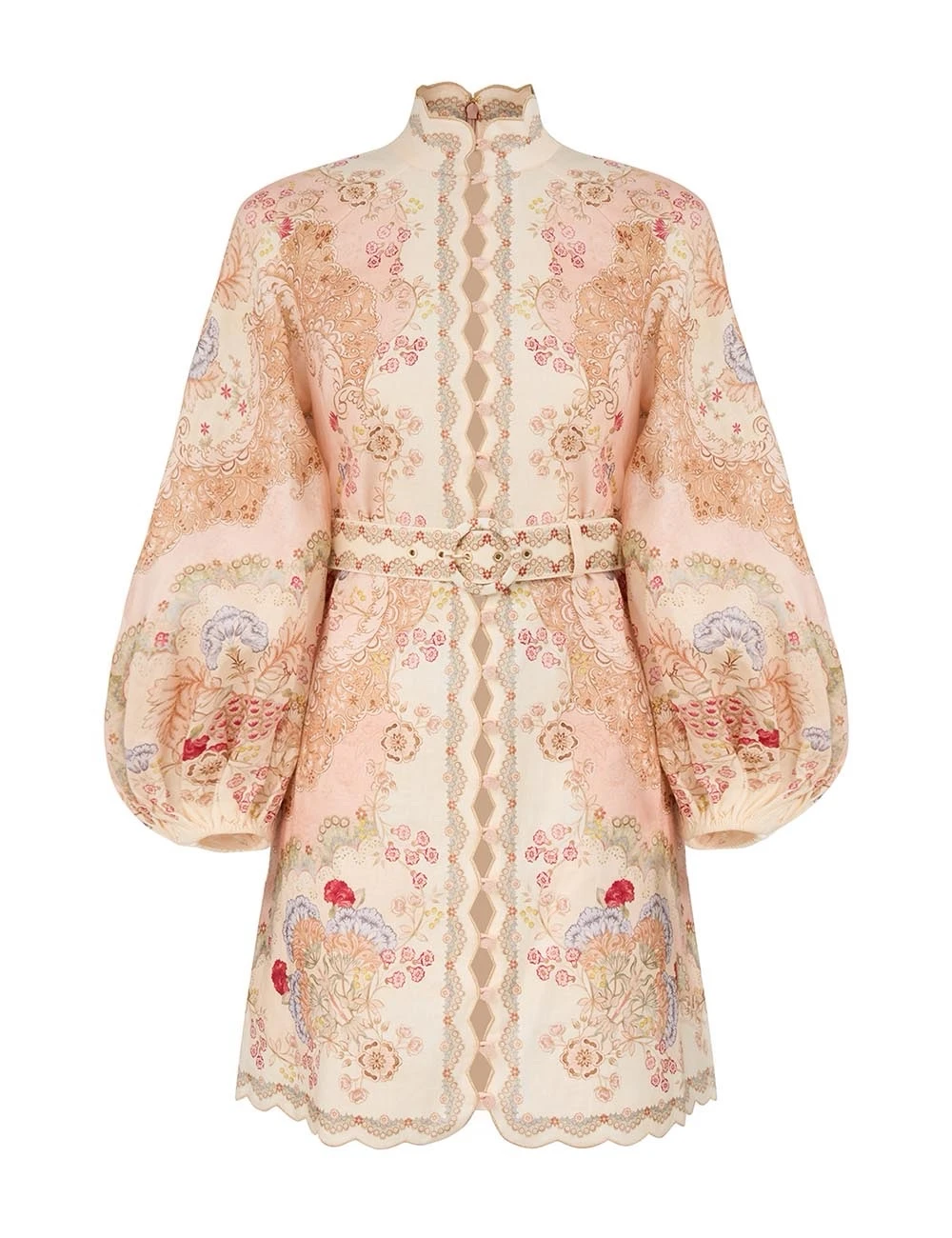 Zimmerman The Daylight Mini Dress in Wallpaper Floral Blush from our Resort Swim