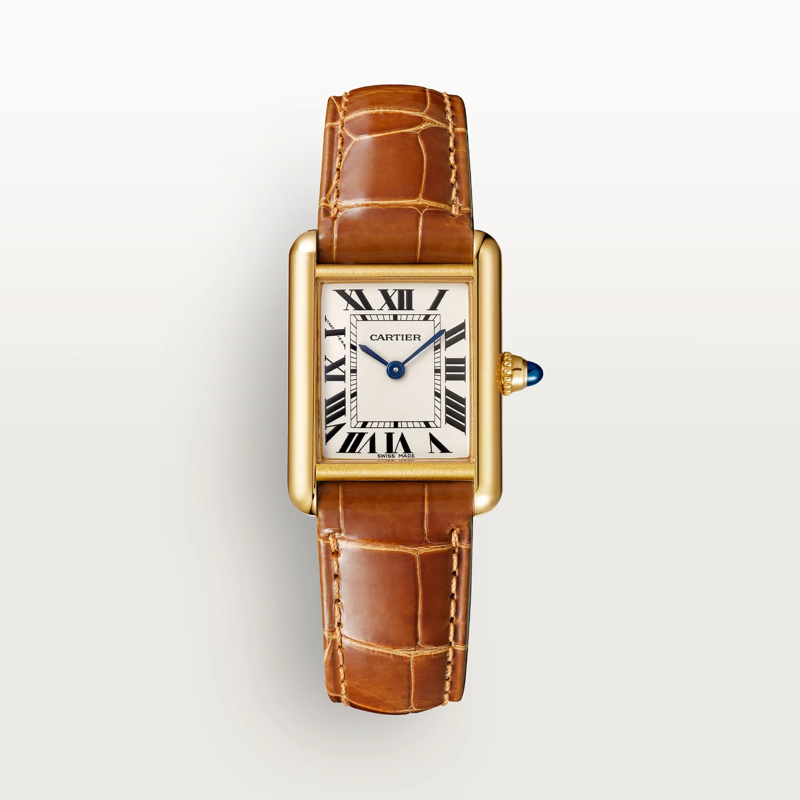 Cartier Tank Louis Cartier Yellow gold / Brown